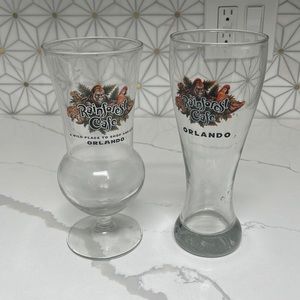 Pair of Rainforest Cafe Glasses
